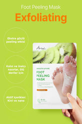 Ariul Smooth & Pure Exfoliating Foot Peeling Mask - Çorap Tipi Yenileyici & Arındırıcı Ayak Peeling Maskesi