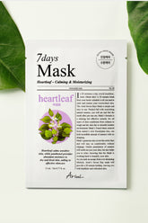 Ariul 7 Days Mask Heartleaf P - Yatıştırıcı & Nemlendirici Kalp Yaprağı Özlü Vegan Kağıt Maske