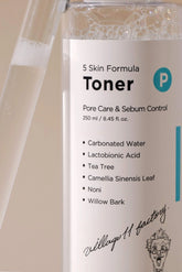 Village 11 Factory P Skin Formula Toner 250ml - Siyah Nokta & Akne Karşıtı, Gözenek Sıkılaştırıcı Arındırıcı PHA & Çay Ağacı Tonik