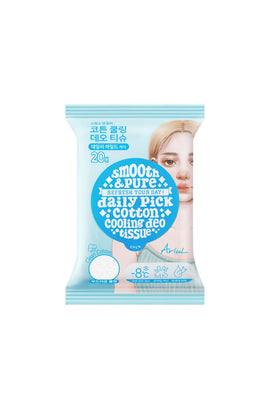Ariul Smooth & Pure Cotton Cooling Deo Tissue 20 Adet - Cilt Serinletici, Koku Önleyen & Multi Fonksiyonel Vegan Deodorant Mendil