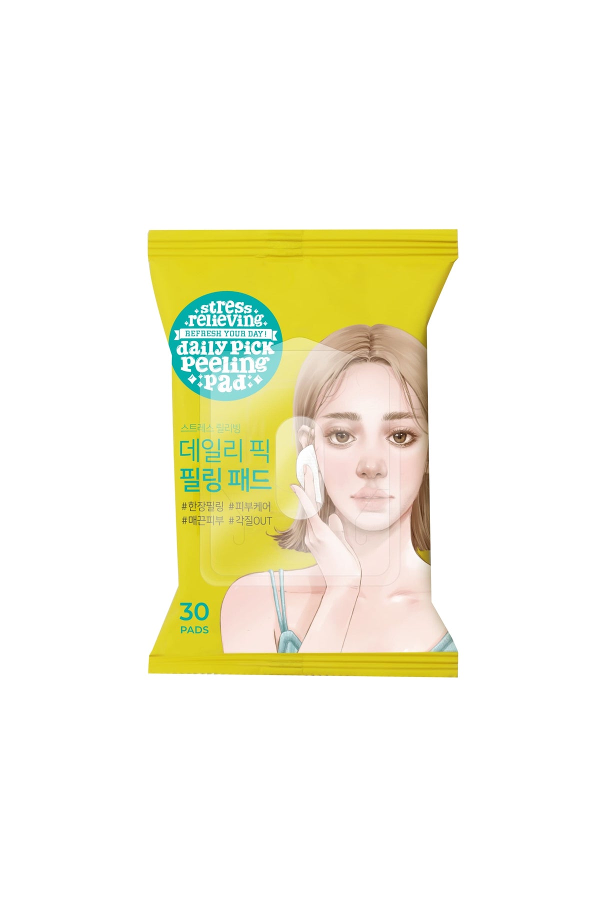 Ariul Stress Relieving Daily Pick Peeling Pad 30 Pads - Gözenek Arındırıcı Peeling Etkili AHA & BHA Vegan Cilt Pedleri