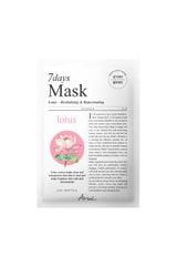 Ariul 7 days Mask Lotus N - Canlandırıcı & Cilt Tonu Aydınlatıcı Vegan Maske