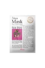 Ariul 7 Days Mask Tea Tree M - Çay Ağacı Özlü Sivilce Karşıtı Arındırıcı Vegan Kağıt Maske