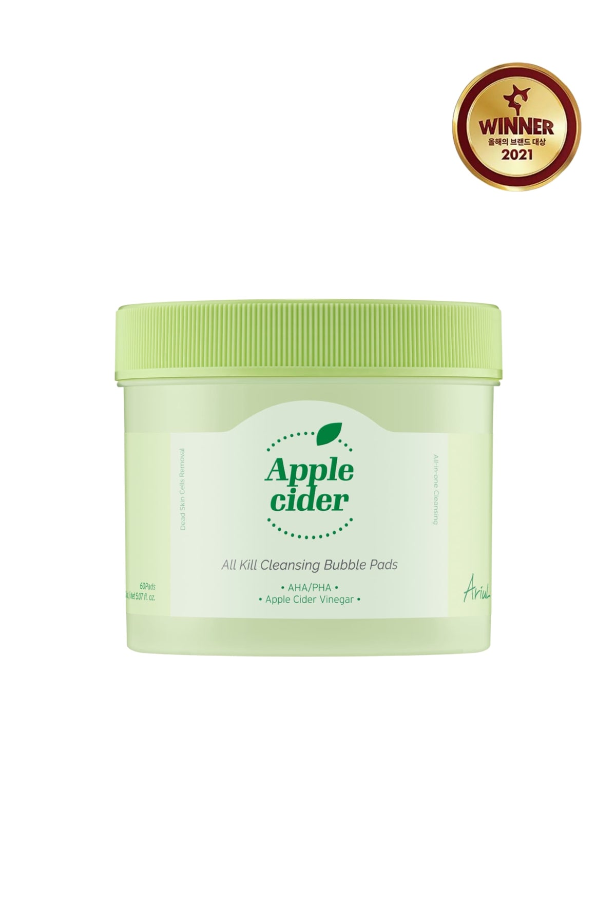 Ariul Apple Cider All Kill Cleansing Bubble Pads 60 Pads - Elma Sirkeli Sebum Dengeleyici & Peeling Etkili Temizleyici Ped