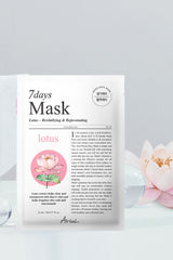 Ariul 7 days Mask Lotus N - Canlandırıcı & Cilt Tonu Aydınlatıcı Vegan Maske
