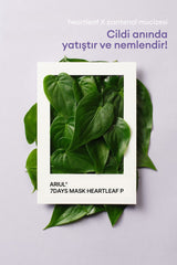 Ariul 7 Days Mask Heartleaf P - Yatıştırıcı & Nemlendirici Kalp Yaprağı Özlü Vegan Kağıt Maske