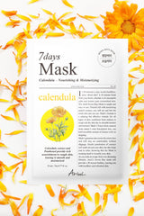 Ariul 7 Days Mask Calendula P - Besleyici, Nemlendirici & Onarıcı Vegan Kağıt Maske