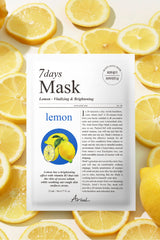Ariul 7 Days Mask Lemon C - Canlandırıcı ve Aydınlatıcı Limon Özlü Vegan Kağıt Mask