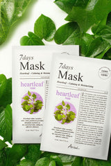 Ariul 7 Days Mask Heartleaf P - Yatıştırıcı & Nemlendirici Kalp Yaprağı Özlü Vegan Kağıt Maske