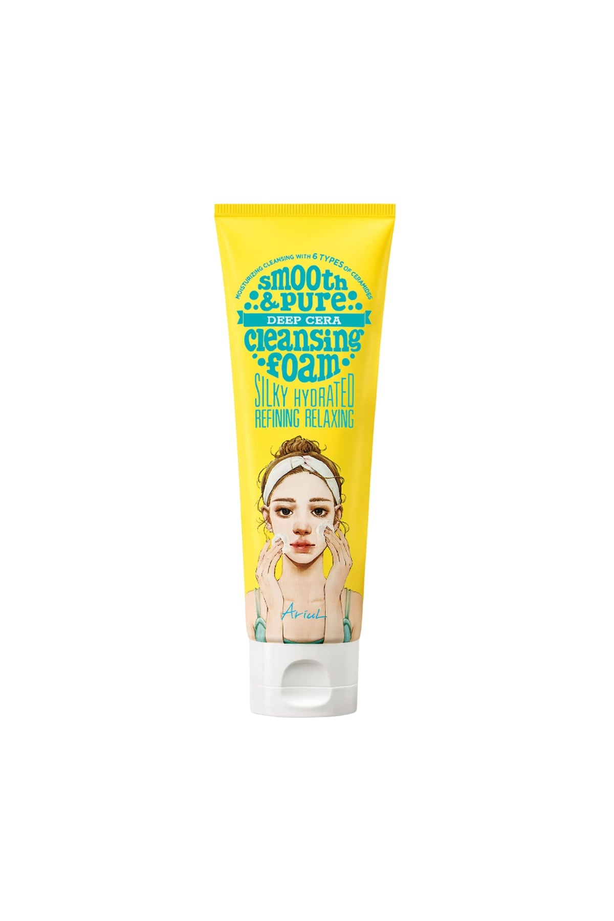 Ariul Smooth & Pure Deep Cera Cleansing Foam - Seramid İçerikli Derinlemesine Nemlendirici Yüz Temizleme Köpüğü