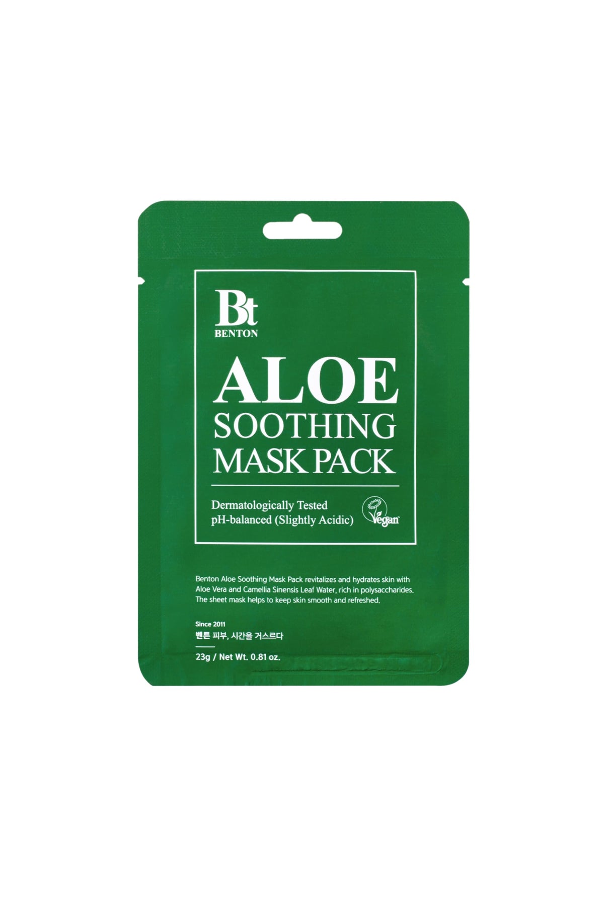 Benton Aloe Soothing Mask Pack - Aloe Yatıştırıcı Kağıt Maske