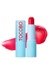 Tocobo Glass Tinted Lip Balm 011 Flush Cherry - Peeling Etkili & Parlatıcı Vegan Lip Balm