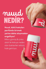 Nuud Juniper x Mint Stick 45g - 48 Saat Etkili, %100 Doğal & Vegan Parfümsüz Ardıç x Nane Kokulu Stick Deodorant