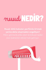 Nuud XXL Pack 3 x 40ml - 72 Saat Etkili, %100 Doğal & Vegan Parfümsüz Krem Deodorant Ekstra Büyük Set