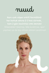 Nuud Juniper x Mint Stick 45g - 48 Saat Etkili, %100 Doğal & Vegan Parfümsüz Ardıç x Nane Kokulu Stick Deodorant