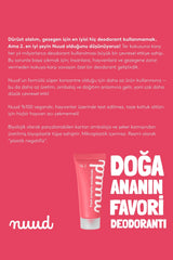 Nuud Family Pack 4 x 15ml - 72 Saat Etkili, %100 Doğal & Vegan Parfümsüz Krem Deodorant Aile Paketi