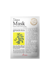 Ariul 7 Days Mask Green Tea S - Sebum Kontrolüne Yardımcı & Gözenek Arındırıcı Vegan Kağıt Maske