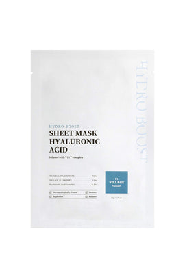 Village 11 Factory Hydro Boost Sheet Mask Hyaluronic Acid 21gr – Hyalüronik Asit Maskesi