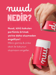 Nuud Juniper x Mint Stick 45g - 48 Saat Etkili, %100 Doğal & Vegan Parfümsüz Ardıç x Nane Kokulu Stick Deodorant