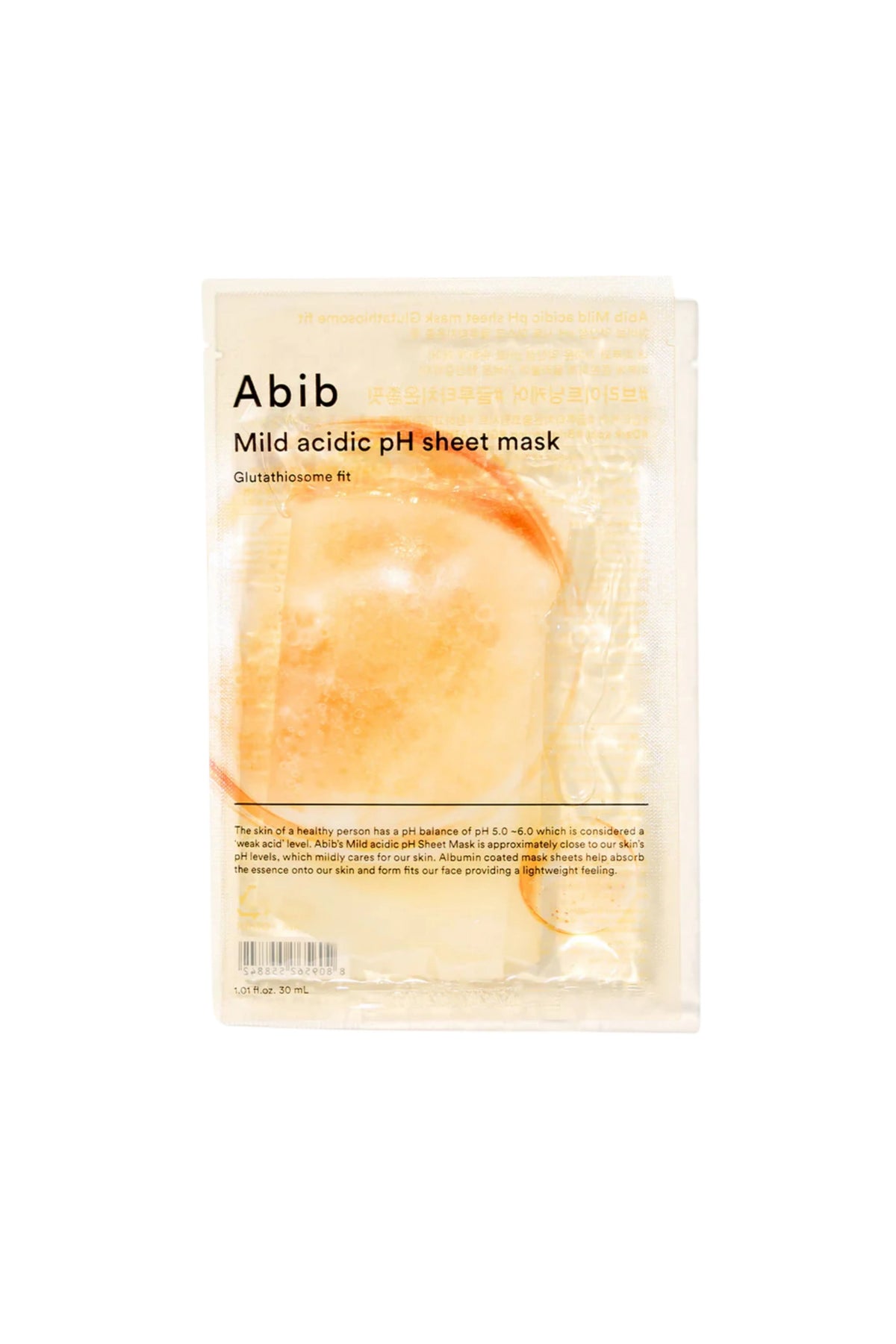 Abib Mild Acidic pH Sheet Mask Glutathiosome - Fit Aydınlatıcı C vitamini & Kafein Maskesi