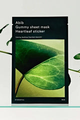 Abib Gummy Sheet Mask Heartleaf Sticker - Sakinleştirici & Yatıştırıcı Vegan Maske