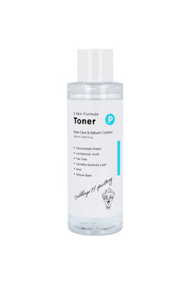 Village 11 Factory P Skin Formula Toner 250ml - Siyah Nokta & Akne Karşıtı, Gözenek Sıkılaştırıcı Arındırıcı PHA & Çay Ağacı Tonik