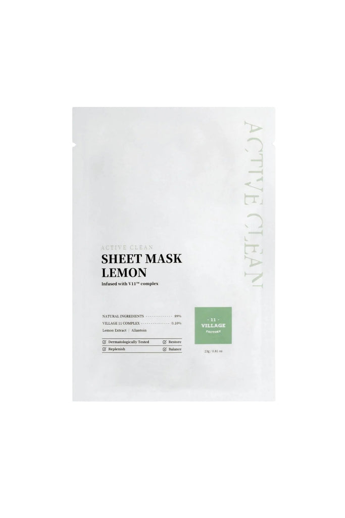Village 11 Factory Active Clean Sheet Mask Lemon – Limon Maskesi