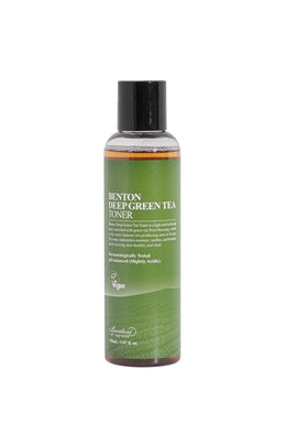 Benton Deep Green Tea Toner 150ml - Cansız Ciltler için Yatıştırıcı & Nemlendirici Antioksidan Yeşil Çay Vegan Tonik
