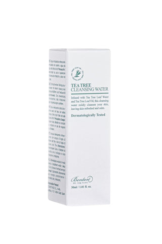 Benton Tea Tree Cleansing Water Mini 30ml - Doğal Temizleyici - Çay Ağacı Mini