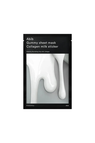 Abib Gummy Sheet Mask Collagen Milk Sticker - Elastikiyet & Işıltı Veren Vegan Maske