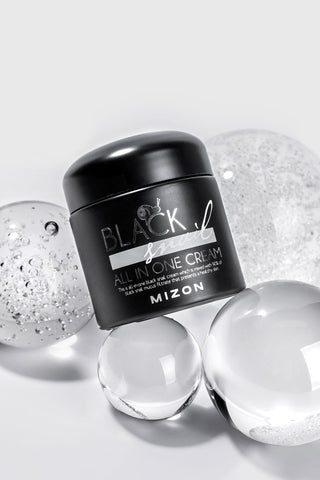 Mizon Black Snail All In One Cream - Siyah Salyangoz & Siyah Bitki Ekstreli Premium Bakım Kremi