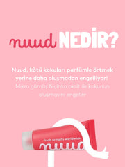 Nuud  xXL Pack 3 x 40ml - %100 Doğal Deodorant Krem, Ter Kokusu Önleyici (13,14 AY), Vegan, Kokusuz, Alüminyum İçermez (Büyük Set)