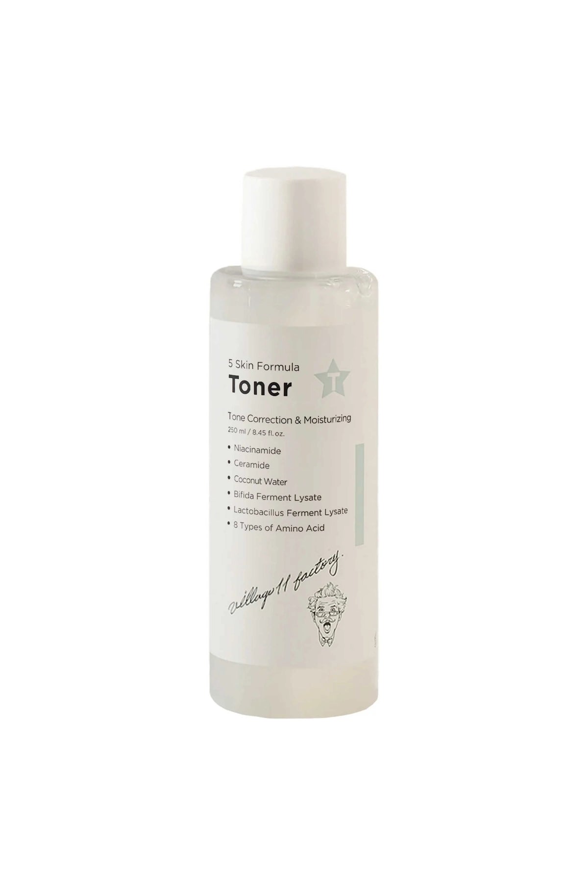 Village 11 Factory T Skin Formula Toner 250ml - Ton Dengeleyici, Aydınlatıcı, Leke Karşıtı Probiyotik & Niasinamid Tonik