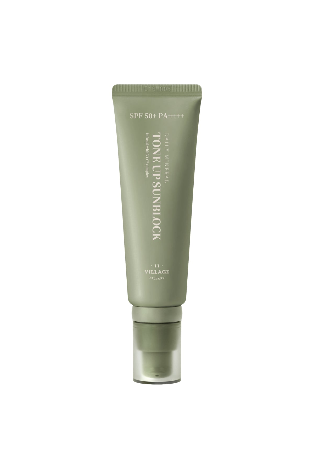 Village 11 Factory Daily Mineral Tone Up Sunblock SPF 50+ PA++++ 50ml - %100 Mineral & Ton Eşitleyici Beyazlık Bırakmayan Vegan Güneş Kremi